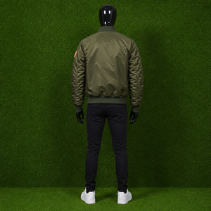 Custom Men's MA-1 Flight Bomber <b>Jacket</b> Space Mission Patches Green Windproof Tactical <b>Pilot</b> <b>Jacket</b> Streetwear Coat - Product Image 5