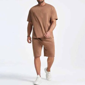 Conjunto de Camiseta de Manga Corta y Pantalones Cortos para Hombre, Diseño Nuevo, Estilo Casual de 2 Piezas, Ropa de Verano, Venta al Por Mayor, Alta Calidad - Product Image 2