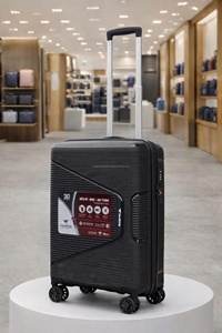 Luxury PP Material Durable Hard Shell Travel Suitcase TSA <b>Lock</b> 360 Spinner <b>Wheel</b> Luggage USB Charging Port Large Capacity - Product Image 5