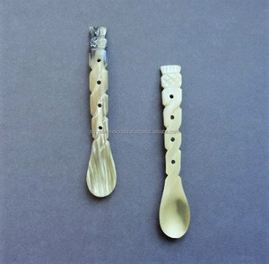 ช้อนเสิร์ฟสลัดทำจากเขาควาย คุณภาพดี ด้ามยาว - Product Image 3