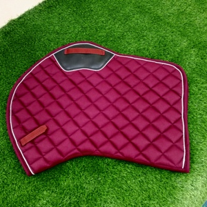 Ensemble de tapis de selle d'équitation professionnels, couleurs personnalisées, doublure en tissu 100% coton, tapis de selle d'équitation réglable - Product Image 1
