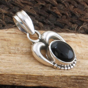 Handmade Black Onyx Pendant <b>925</b> <b>Sterling</b> <b>Silver</b> Natural Gemstone Jewelry Vintage Oval Onyx Pendant for Women <b>Men</b> Wholesale - Product Image 6