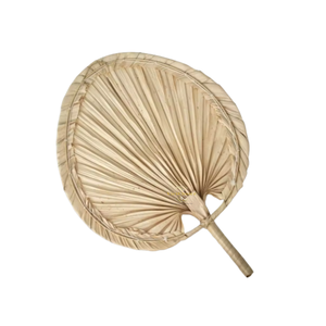Traditional Vietnamese Palm Leaf Seagrass Hand Fan High Quality Sustainable Material Manual <b>Cooling</b> Fan For Home Ornament - Product Image 6