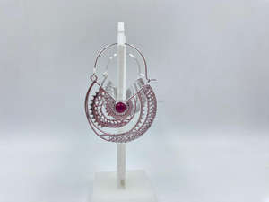 Pendientes de Plata de Ley 925 hechos a mano, chapado en oro, joyería religiosa delicada, Accesorio clásico perfecto para fiesta de boda para mujer - Product Image 1