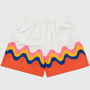 Shorts de sport OEM pour hommes, personnalisés, style urbain, en polyester et élasthanne, confortables, coupe athlétique, coupe-vent, couleur unie - Product Image 3