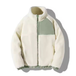 Men's Winter Coat Fleece <b>Jacket</b> Solid Color Pockets Fleece <b>Zip</b> <b>up</b> <b>Jacket</b> Factory Customized Sherpa Fleece <b>Jacket</b> - Product Image 3