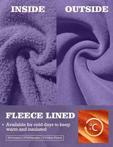 Women's Winter Custom Printed Pullover Hoodie <b>Purple</b> Fleece Sweatshirt with Kangaroo Pocket Casual Wear Daily Comfort Fit - Product Image 6