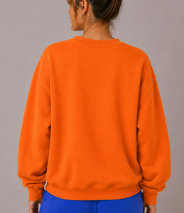 Sudadera de Cuello Alto Holgada para Mujer, de Alta Calidad, 100% Algodón Tejido, Manga Corta, Ecológica, para Invierno - Product Image 4
