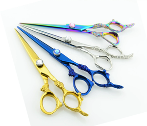 Ciseaux de coiffure professionnels en acier inoxydable avec manche en céramique, modèle Dragon, pour salon de coiffure - Product Image 3