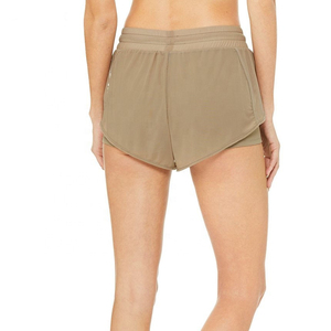 Shorts Deportivos de Cintura Media sin Costuras para Mujer, Transpirables, de Secado Rápido, Antiarrugas, Elásticos en 4 Direcciones, Tallas Grandes, con Logotipo OEM 100% - Product Image 4