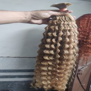Cabello Humano Ondulado Profundo de Calidad Profesional – Paquetes de Cabello Virgen Remy para Trenzas Boho, Color Natural - Product Image 6