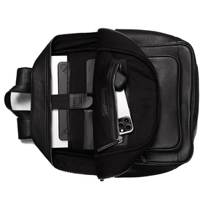 Premium Quality Custom Logo Genuine <b>Leather</b> Sports bags <b>Backpack</b> for <b>Men</b> and Women Heavy Capacity Bag for School College - Product Image 5