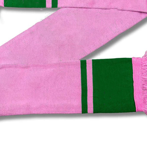 Ensemble bonnet, écharpe et gants en tricot jacquard personnalisé avec logo ou couleur, longs, chauds, en acrylique, à franges, pour l'hiver, idéal pour les sororités. - Product Image 2