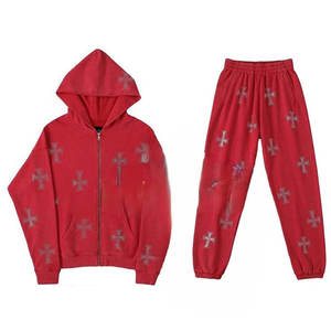 ชุดวอร์มลายพลอยเทียมสำหรับผู้ชายเนื้อผ้าใส่สบายกันลมระบายอากาศ - Product Image 1