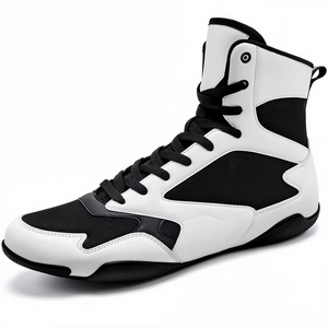 Zapatos de Boxeo Ligeros de Cuero Antideslizantes de Alta Calidad, Calzado Deportivo Transpirable para Interiores, Forro de Algodón de Alto Rendimiento para Hombre - Product Image 6