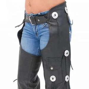 Best Quality Custom Horse <b>Riding</b> Cowhide Leather <b>Chaps</b> For Sale Reasonable Prices Leather <b>Chaps</b> In Solid Color - Product Image 5