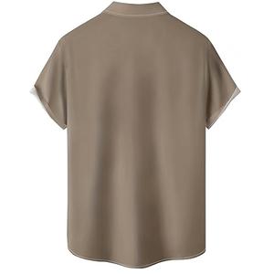 Chemise Hawaïenne Homme ORVO à Manches Courtes, Col Rabattu, Imprimé Poulet, Respirante, 100% Polyester, Décontractée pour Vacances d'Été - Product Image 4