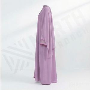 Abaya de Talla Grande, Informal, de Manga Larga, Color Personalizado, Ropa Islámica, Hiyab para Mujer, Estampado, OEM, Moda Modesta, Oferta al por Mayor - Product Image 3