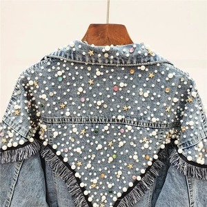 เสื้อแจ็คเก็ตเดนิมสไตล์สตรีทแวร์แบบวินเทจ ระบายอากาศได้ดี สไตล์พังก์ สำหรับฤดูใบไม้ร่วง ผลิตจากผ้าโพลีเอสเตอร์ผสมคอตตอน คุณภาพสูง สำหรับผู้ชายและผู้หญิง - Product Image 6