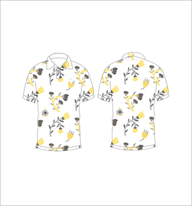 Polo pour homme à imprimé floral, manches courtes, décontracté, respirant, léger, tendance, pour l'été - Product Image 3