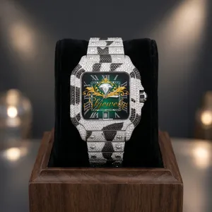 Reloj Mecánico de Lujo con Esfera Redonda Verde, Números Romanos, Correa de Acero Inoxidable de 20 mm y Cristal de Zafiro para Hombre - Product Image 5