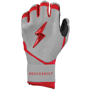 ถุงมือตีเบสบอลหนังแท้รุ่นใหม่ Bruce Bolt ป้องกันการลื่น นุ่มสบาย เหมาะสำหรับการฝึกซ้อม ใช้ได้ทั้งมือซ้ายและขวา ปิดด้วยแถบตีนตุ๊กแก ปรับแต่งได้ - Product Image 4