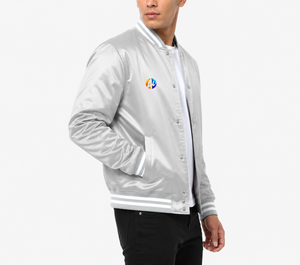 Mens varsity jacket <b>crafted</b> with premium fabric offering stylish warmth durable comfort and a timeless sporty everyday fashion - Product Image 2
