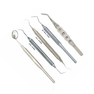 Juego de 5 instrumentos dentales de acero inoxidable William Probe Explorer con mangos anatómicos, ¡el más vendido! - Product Image 3