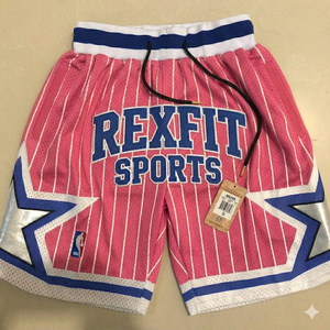Shorts de basket-ball en mesh personnalisés pour hommes Rexfit Sports, shorts d'entraînement athlétiques, respirants, à séchage rapide, vêtements de sport, shorts de gym - Product Image 3