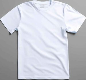 Camisetas Unisex al por Mayor de Alta Calidad, 100% Algodón, Cuello en V, Color Blanco, con Logotipo Personalizado Serigrafiado, Transpirables y Ecológicas - Product Image 2