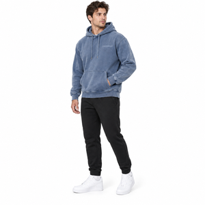 Sweat à capuche pour homme en coton premium, doublure en polaire douce, style décontracté pour l'extérieur, nouvelle collection, qualité supérieure. - Product Image 3