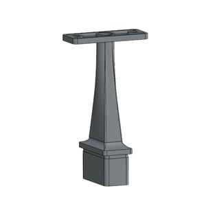 Stainless <b>Steel</b> Rectangular Post Handrail Saddle Bracket - Product Image 1