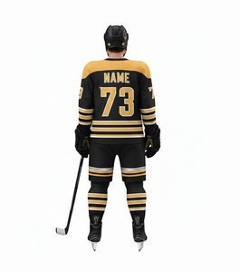 Usine OEM d'uniformes de hockey sur glace professionnels |   Maillots de hockey en maille 100% polyester avec logo personnalisé imprimé |   Vente en gros Respirant - Product Image 3