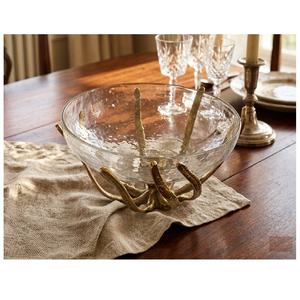 Tarro de Metal y Latón Hecho a Mano con Tapa de Latón Antiguo y Diseño de Hoja de Coral, Tarro de Vidrio Decorativo para Mesa de Comedor, Decoración Jandood - Product Image 2