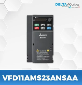 อินเวอร์เตอร์ Delta MS300 VFD11AMS23ANSAA แบบสามเฟส 230V 2.2KW ขนาดกะทัดรัด - Product Image 1
