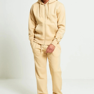 Heavyweight <b>Zip</b> Up Hoodie <b>Jogger</b> Sweatpants Set Men's Athletic Casual Sportswear with <b>Pocket</b> Autumn Wear - Product Image 4