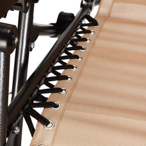 2 sedie lounge da esterno a gravità zero, sedie da spiaggia reclinabili pieghevoli regolabili per patio, modello XH - Product Image 5