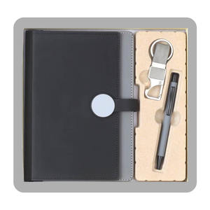 Agenda de Cuero con Bolígrafo y Llavero, Regalo Personalizado, Set de Regalo Corporativo, Elegante Kit de Oficina, Graduación, Día de la Madre, San Valentín - Product Image 1