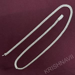 Buy Krishnavii Iced Money Bag Bail <b>Name</b> Necklace Pendant Cuban Link <b>Chain</b> Customized Men's Luxury Gold Plated Hip Hop Moissanite - Product Image 2