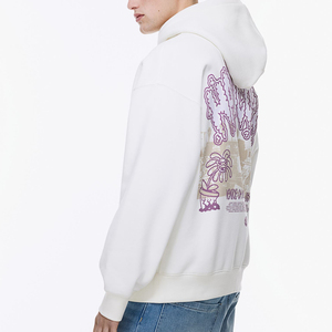 Custom Logo Printing Embroidery Long Sleeve Waffle <b>Pullover</b> <b>Mens</b> Hoodies Sweatshirts Casual Hoodie With Kangaroo Pocket - Product Image 3