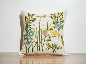 Handcrafted Cotton Embroidered <b>Cushion</b> <b>Cover</b> Luxury Sofa Pillow <b>Cover</b> OEM Wholesale India Exporter - Product Image 2