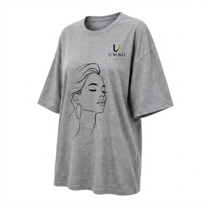 Camiseta Extra Grande Exclusiva para Mujer, Algodón Premium de Alta Calidad, Ropa Casual con Logotipo Personalizado, Servicio OEM de Marca Privada, Venta al Por Mayor - Product Image 1