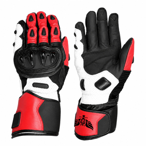 Blue Carbon Fiber Motorcycle Racing <b>Gloves</b> with Hard Knuckle Protection for Men & Women - Product Image 4