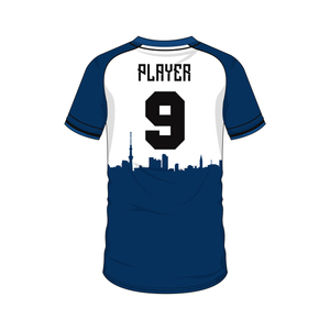 ชุดเบสบอลแบบสั่งทำได้ตามต้องการ พร้อมเสื้อเจอร์ซีย์แขนสั้นผ้าโพลีเอสเตอร์ ชุดเบสบอลสำหรับผู้ชาย - Product Image 3