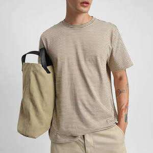 T-shirts surdimensionnés pour hommes en coton biologique 100% - Logo brodé personnalisé - Été - Doux - Écologique - 300g - Haute qualité - Respirant - Product Image 5