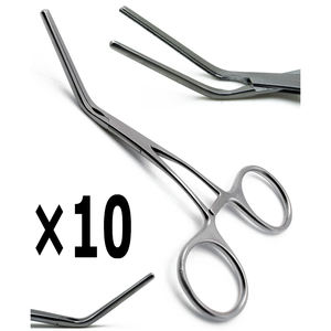 Ensemble de 10 pinces multi-usages angulaires DeBAKEY pédiatriques de 5 pouces - Product Image 1