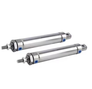 SS304/SS316 MA Mini Pneumatic Air Cylinder NBR Seal Compact Air <b>Actuator</b> 1 Year Warranty - Product Image 1