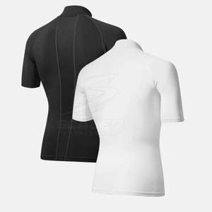 T-shirt de compression tricoté haute performance avec tissu extensible, séchage rapide et respirant pour l'entraînement quotidien à la salle de sport - Product Image 6