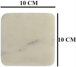Coastal Style Round Marble <b>Coasters</b> Natural Stone <b>Table</b> Decor - Product Image 3