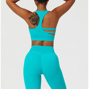 Hot Sale Women's Fitness Sports <b>Bra</b> High Quality 4 Way <b>Stretch</b> Breathable Eco-Friendly Medium Elasticity XS Customizable Front - Product Image 2